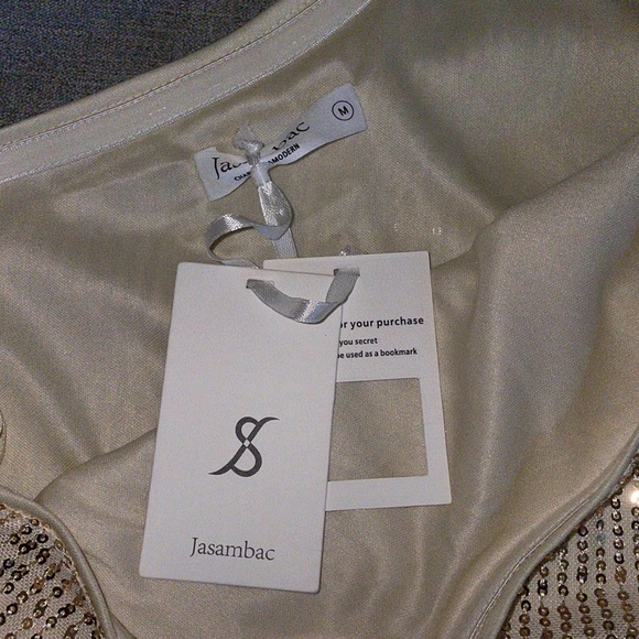 Jasambac Sparkle Sequin One Shoulder Top - Picture 9 of 12